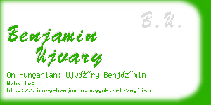 benjamin ujvary business card